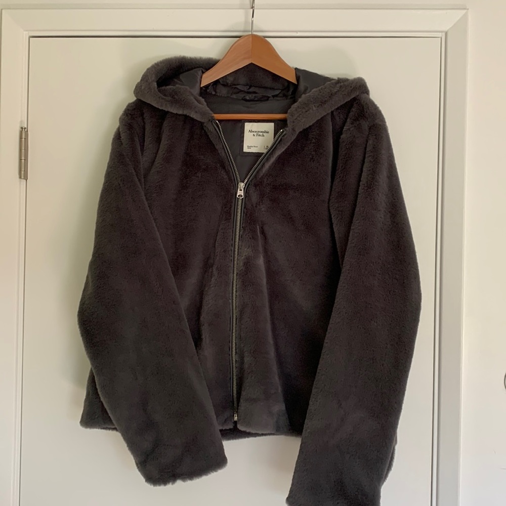Abercrombie Faux Fur Hooded Jacket